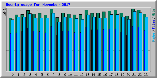 Hourly usage for November 2017