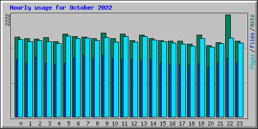 Hourly usage for October 2022