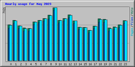 Hourly usage for May 2023